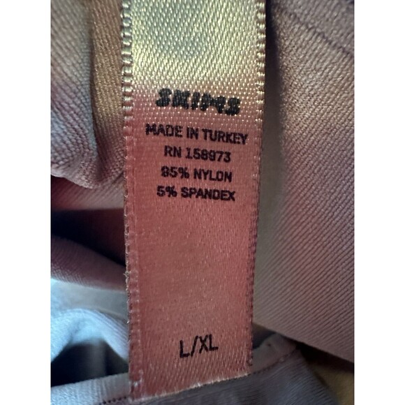 Skims Essential Long Sleeve Scoop Neck Thong Bodysuit Tan Women’s L/XL NEW - Picture 4 of 7